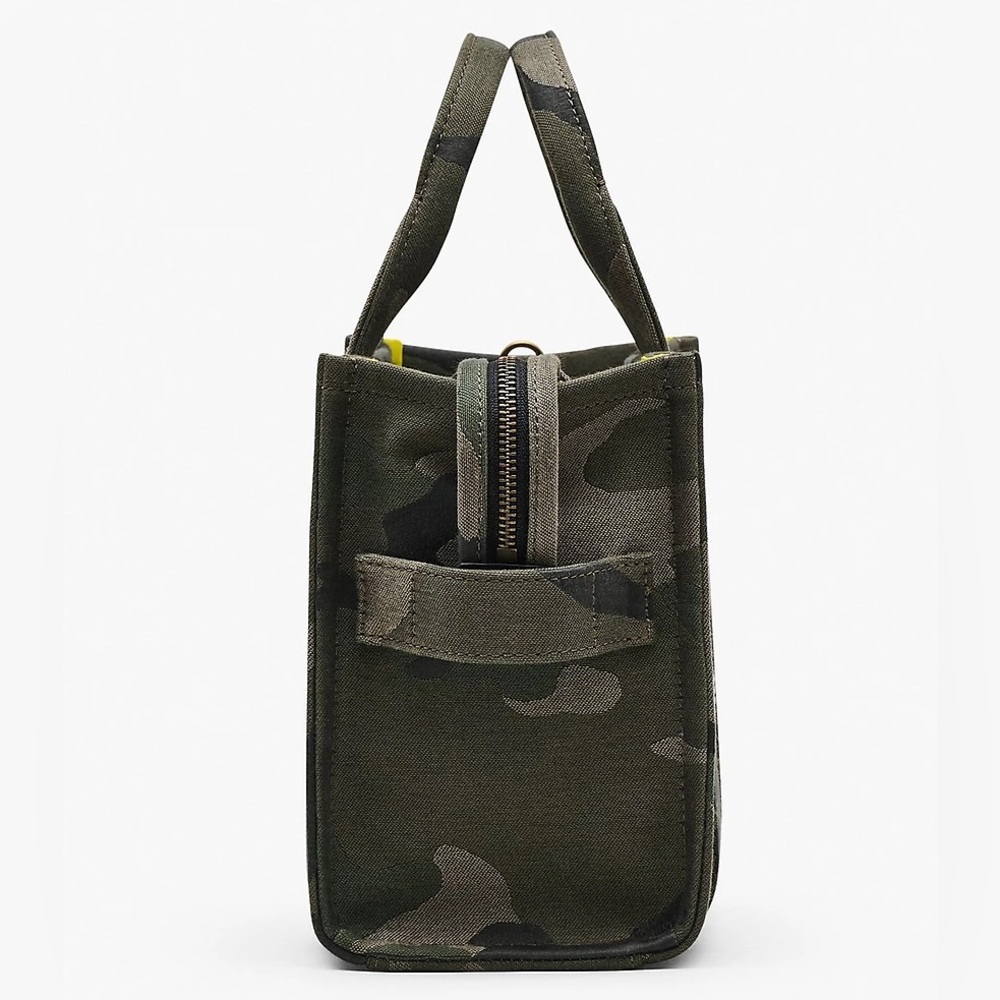 Marc Jacobs The Camo Jacquard Small Tote Bag - Green - Picture 3 of 14